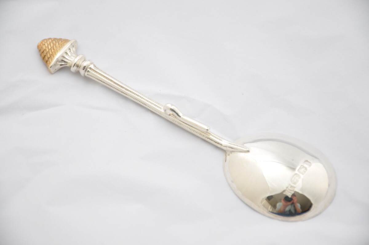 Sterling Silver Large Honey Spoon Hallmarked 2021 - Image 4