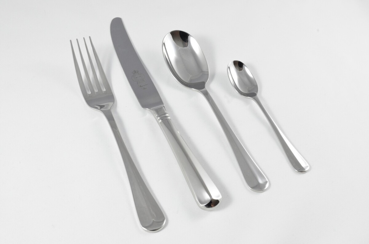 New Rattail Pattern 4 Piece place Setting Made in Sheffield England Stainless Steel Cutlery - Image 3