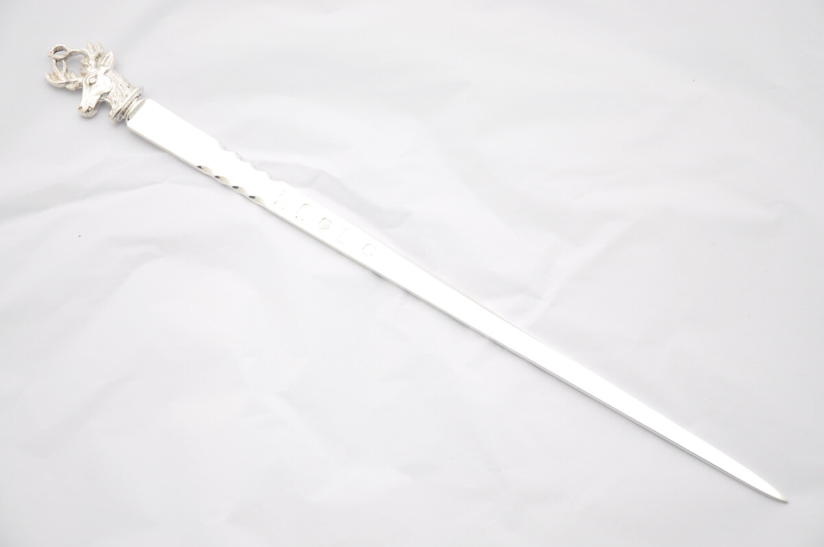 Sterling Silver Stag Georgian Meat Skewer Hallmarked 2025