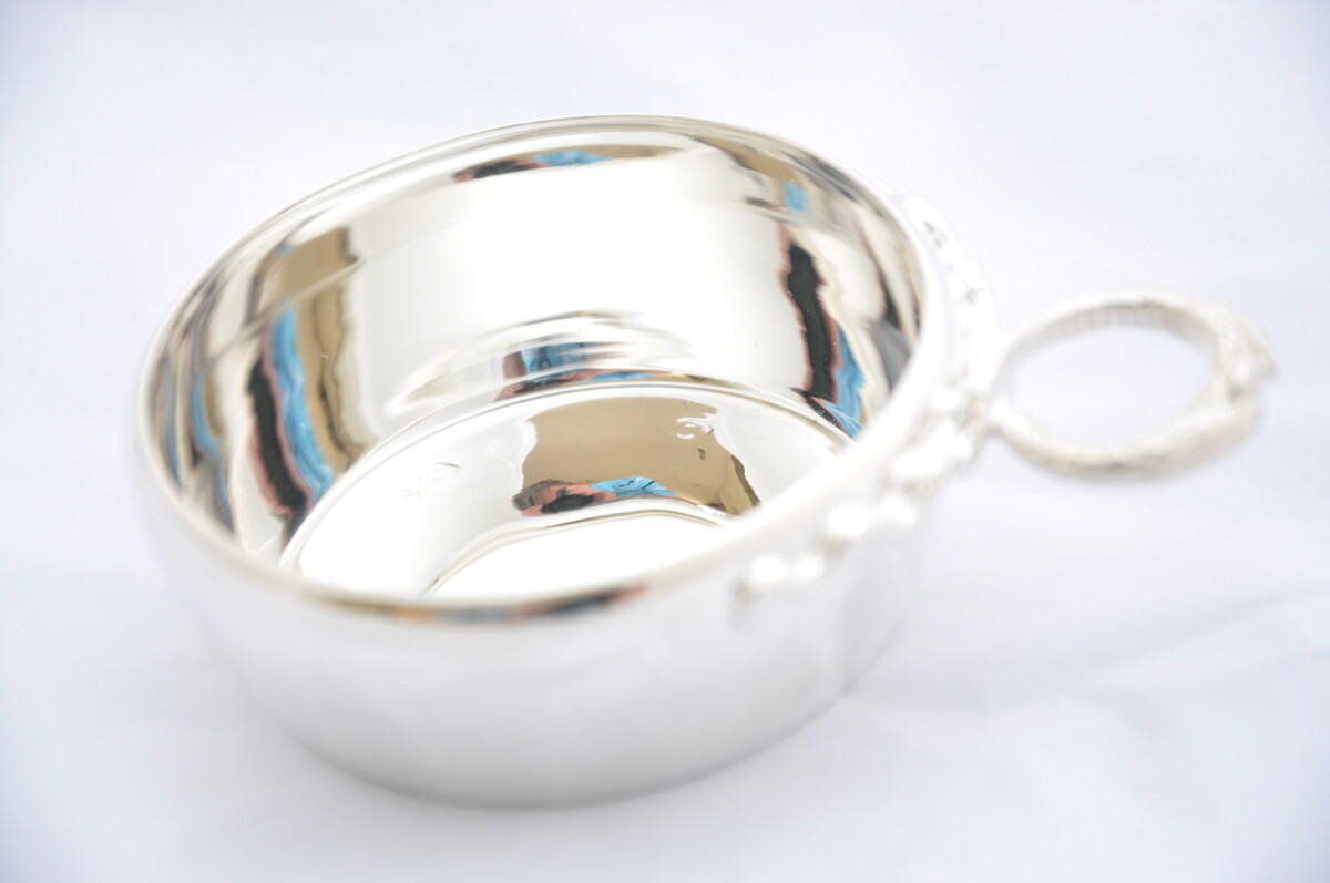 Sterling Silver Wine Taster Snake Handle Hallmarked 2025 - Image 2
