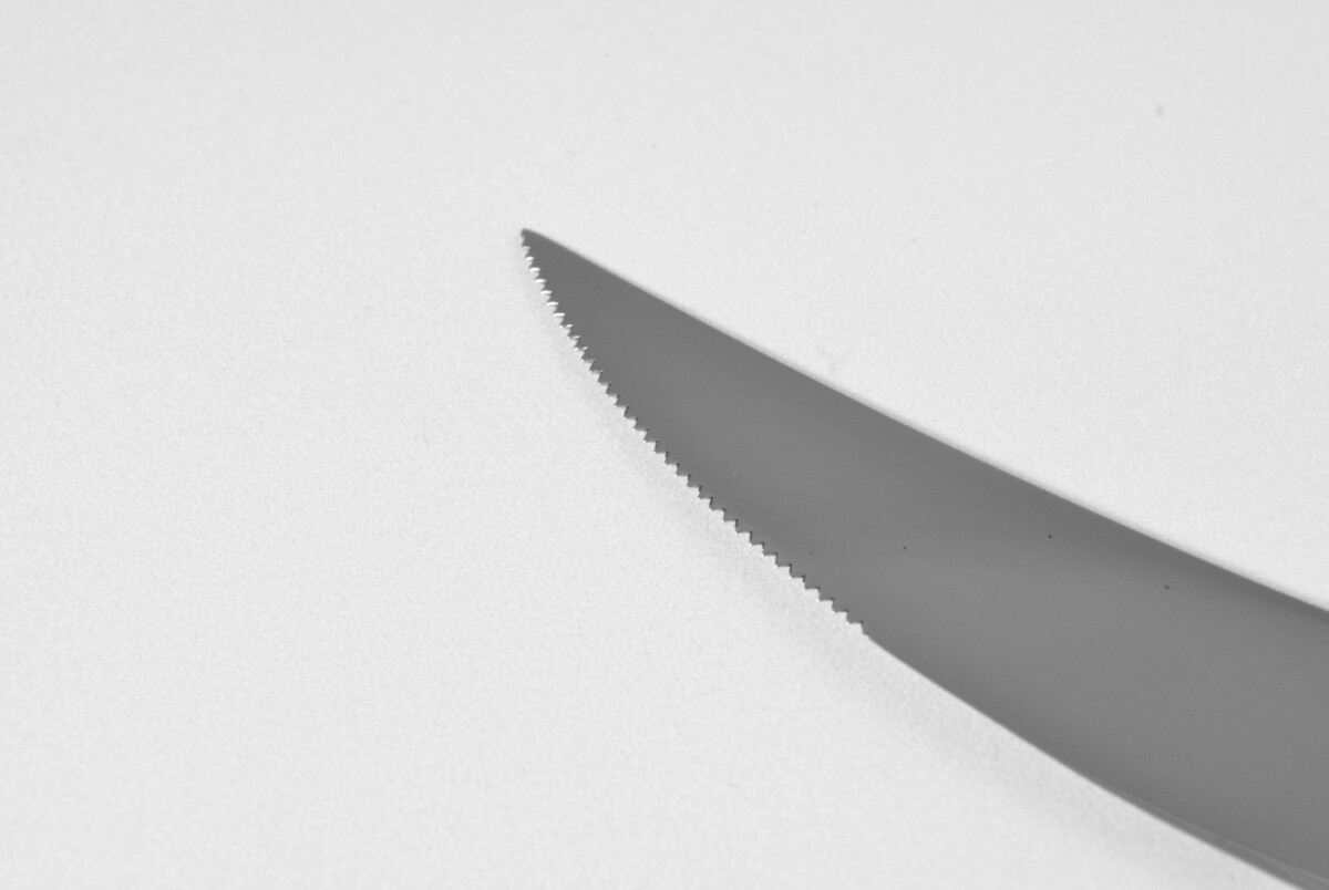 New Fantastic Genuine Black Handle Steak Knife Mirrored Finish Made In Sheffield England - Image 5