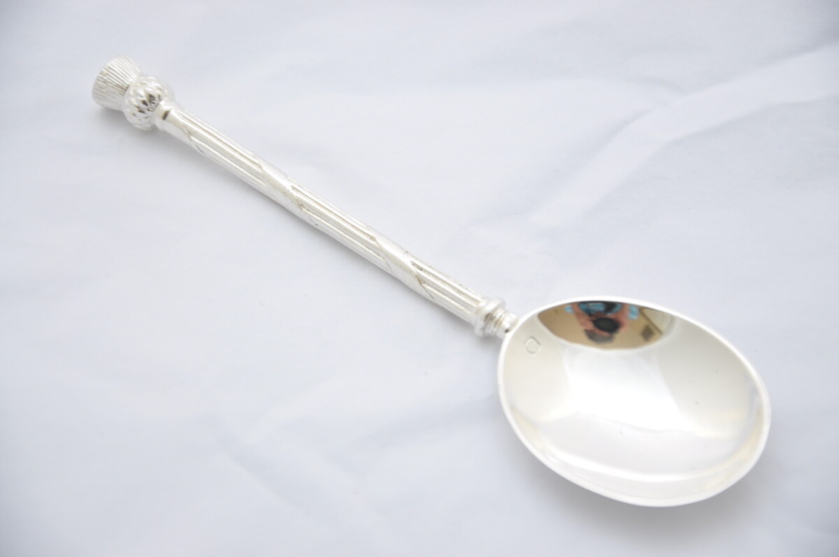Sterling Silver Thistle Spoon Hallmarked 2021